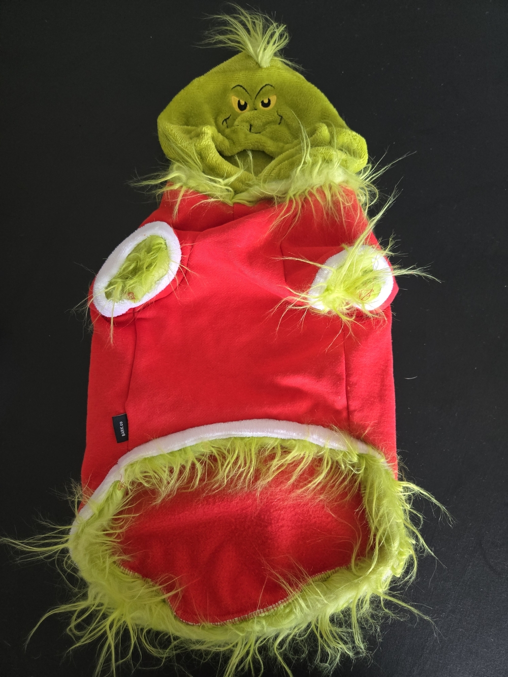 BARK Dr. Seuss "The Grinch" Dog Hoodie / Costume